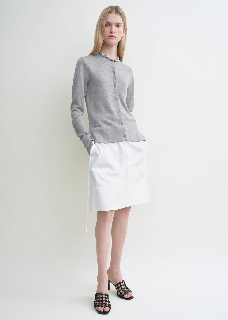 Fine knit cardigan grey