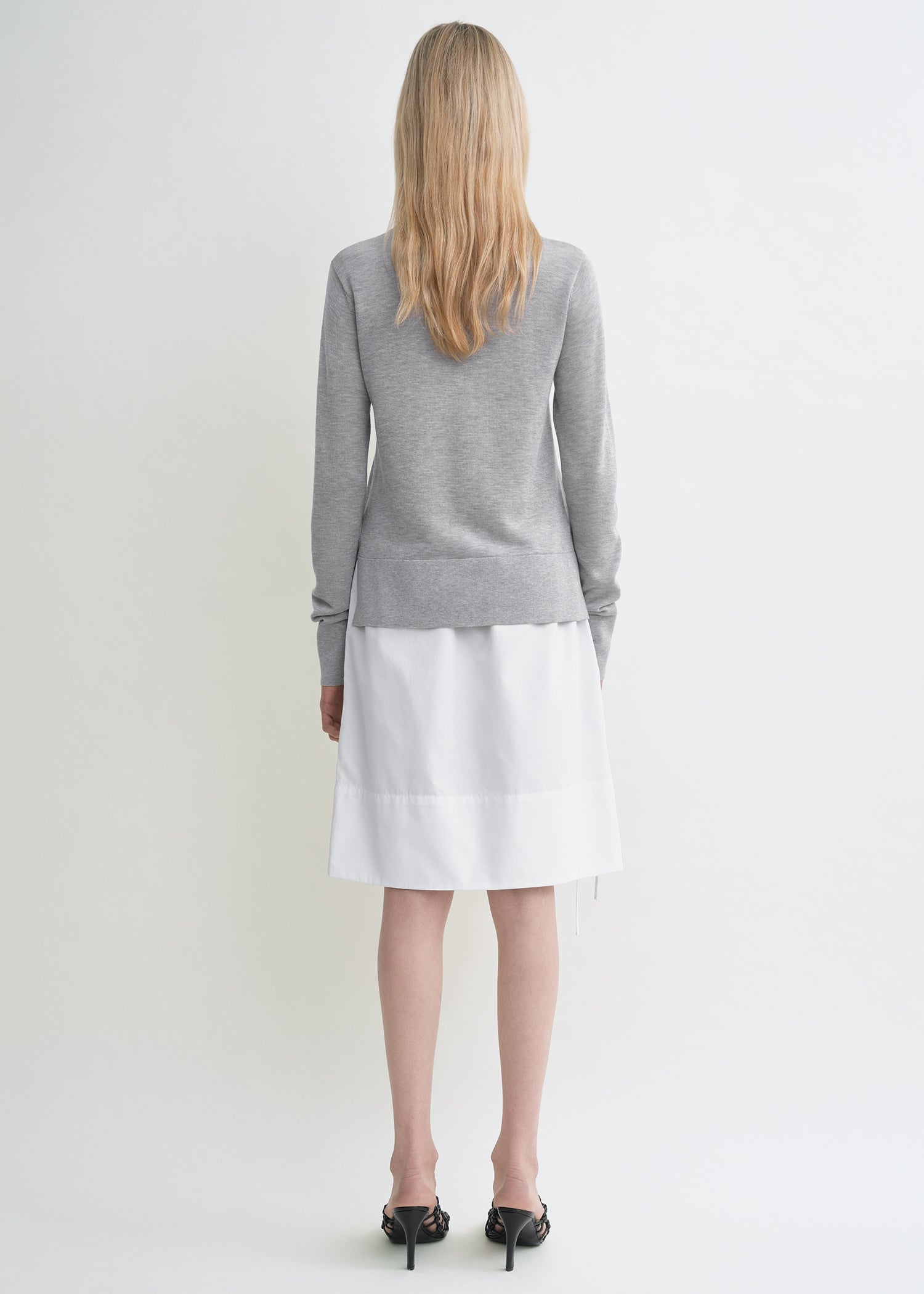Fine knit cardigan grey