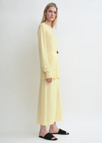 Long-sleeve tee knit straw