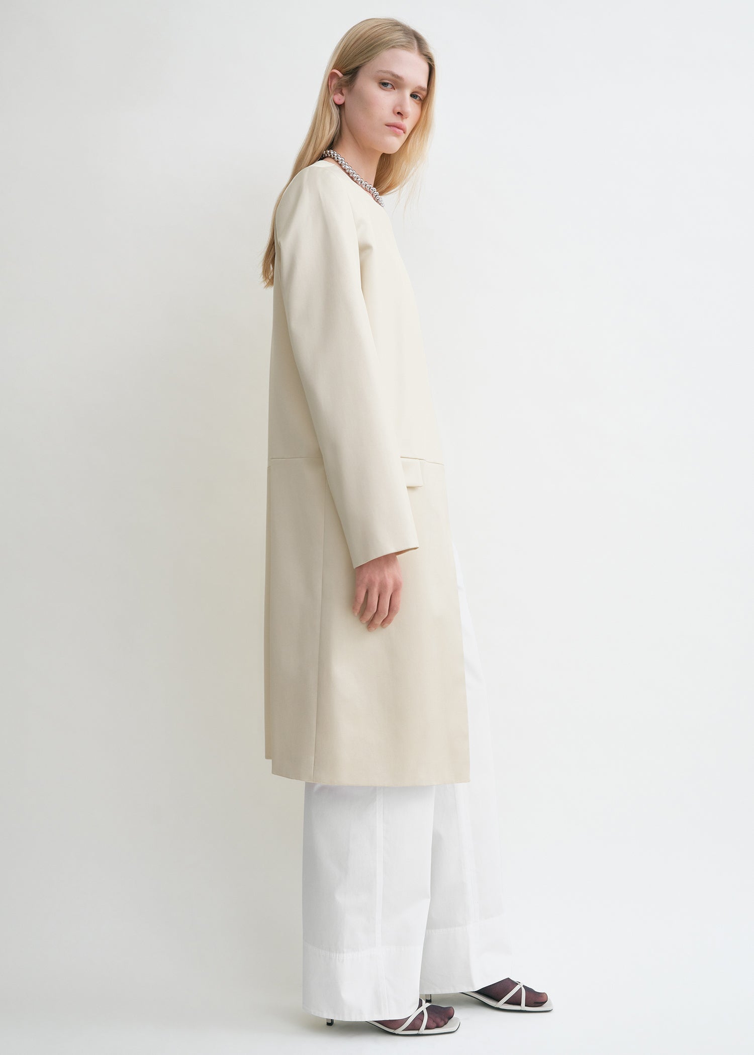 Chintz coat ecru