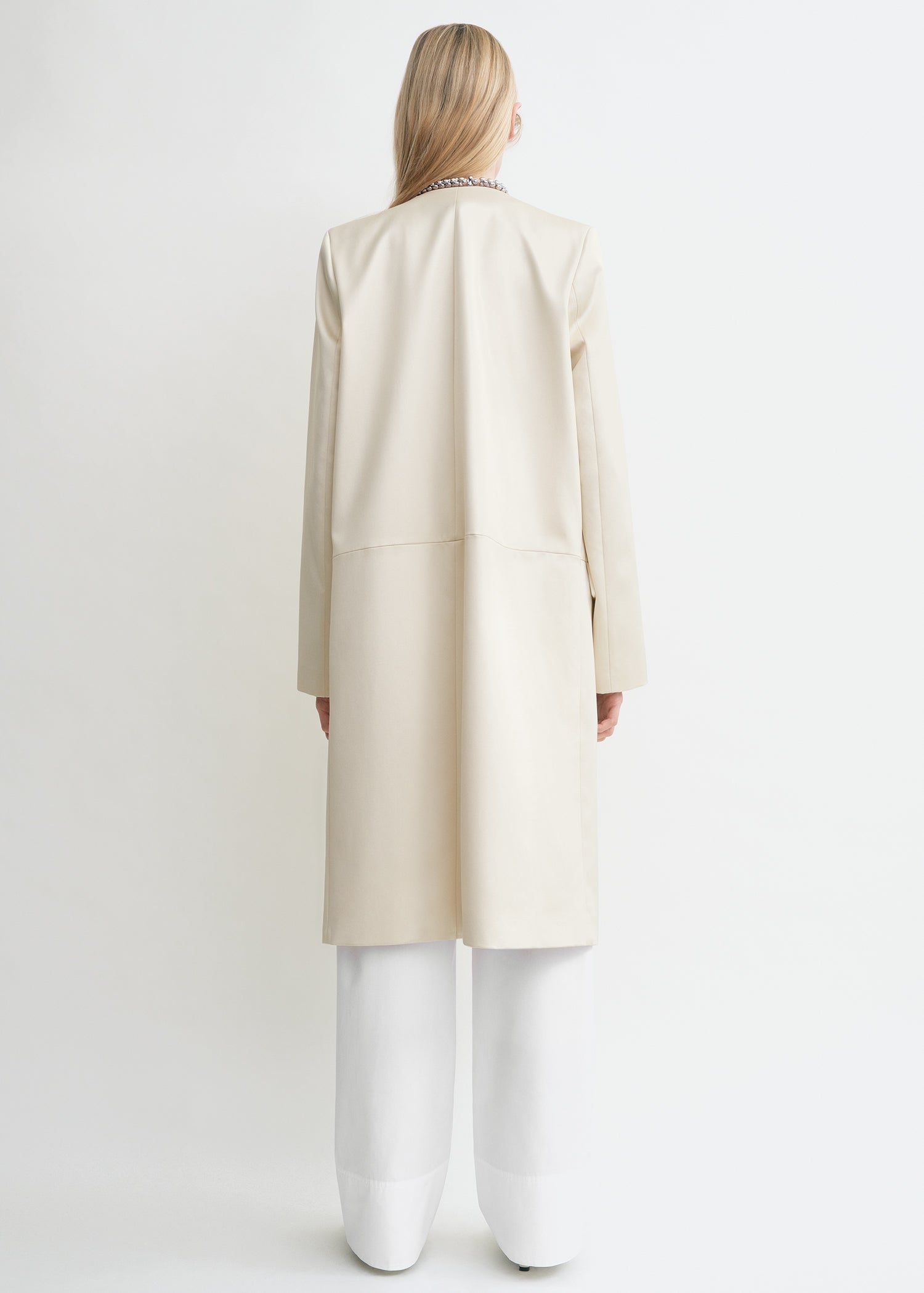 Chintz coat ecru
