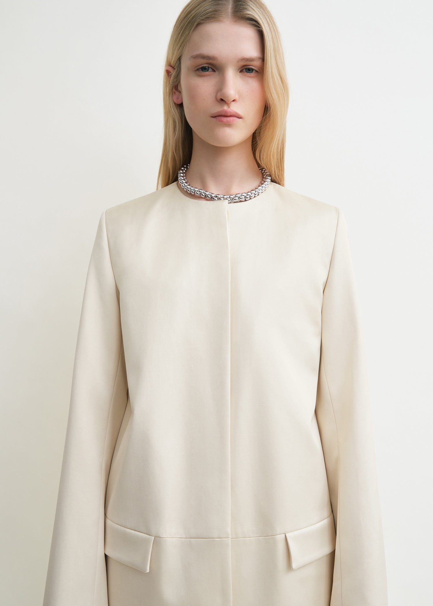 Chintz coat ecru