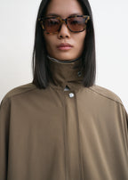 Oversized trench jacket hazel
