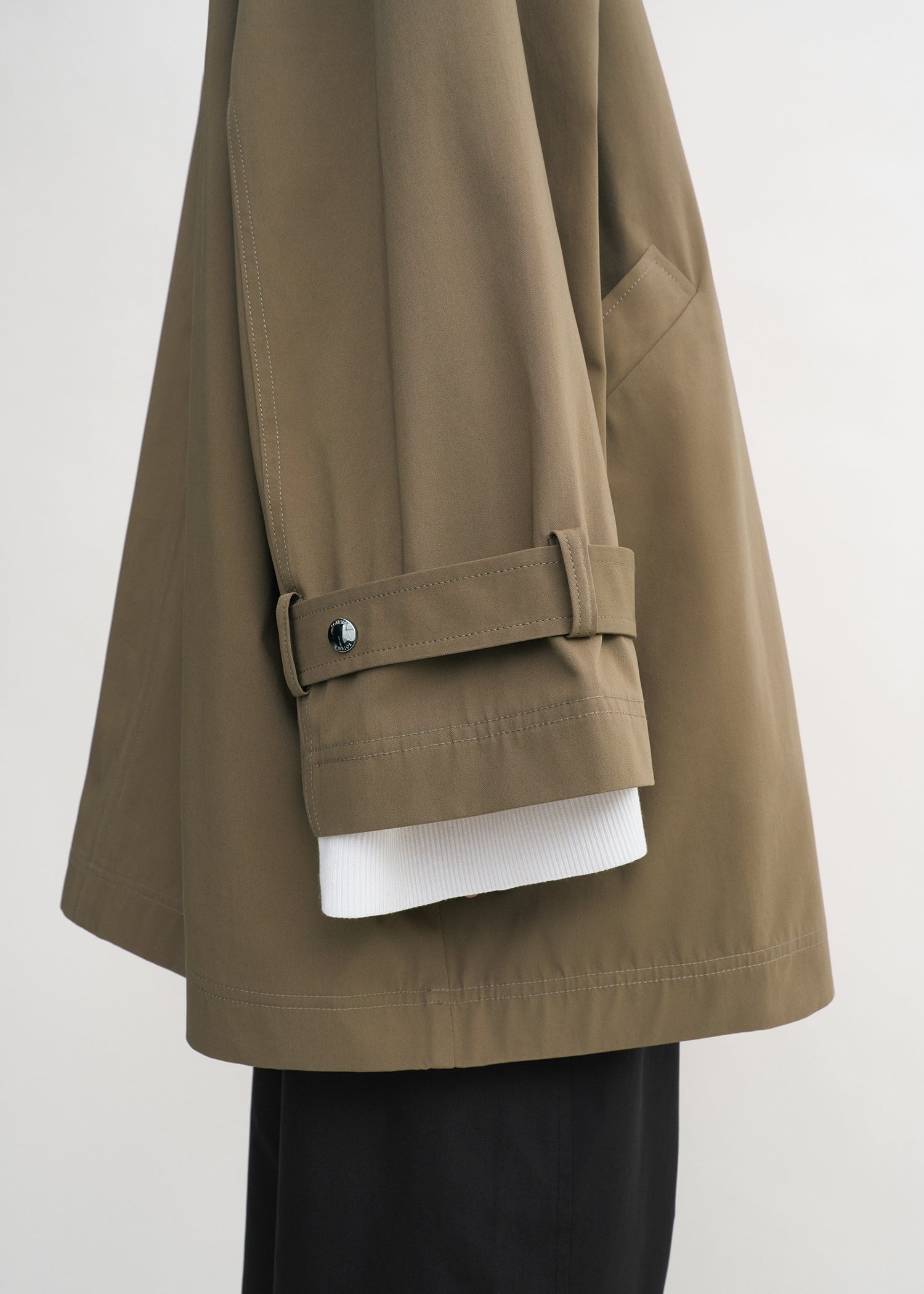 Oversized trench jacket hazel