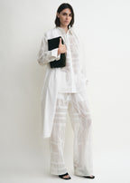 Classic crochet shirt white