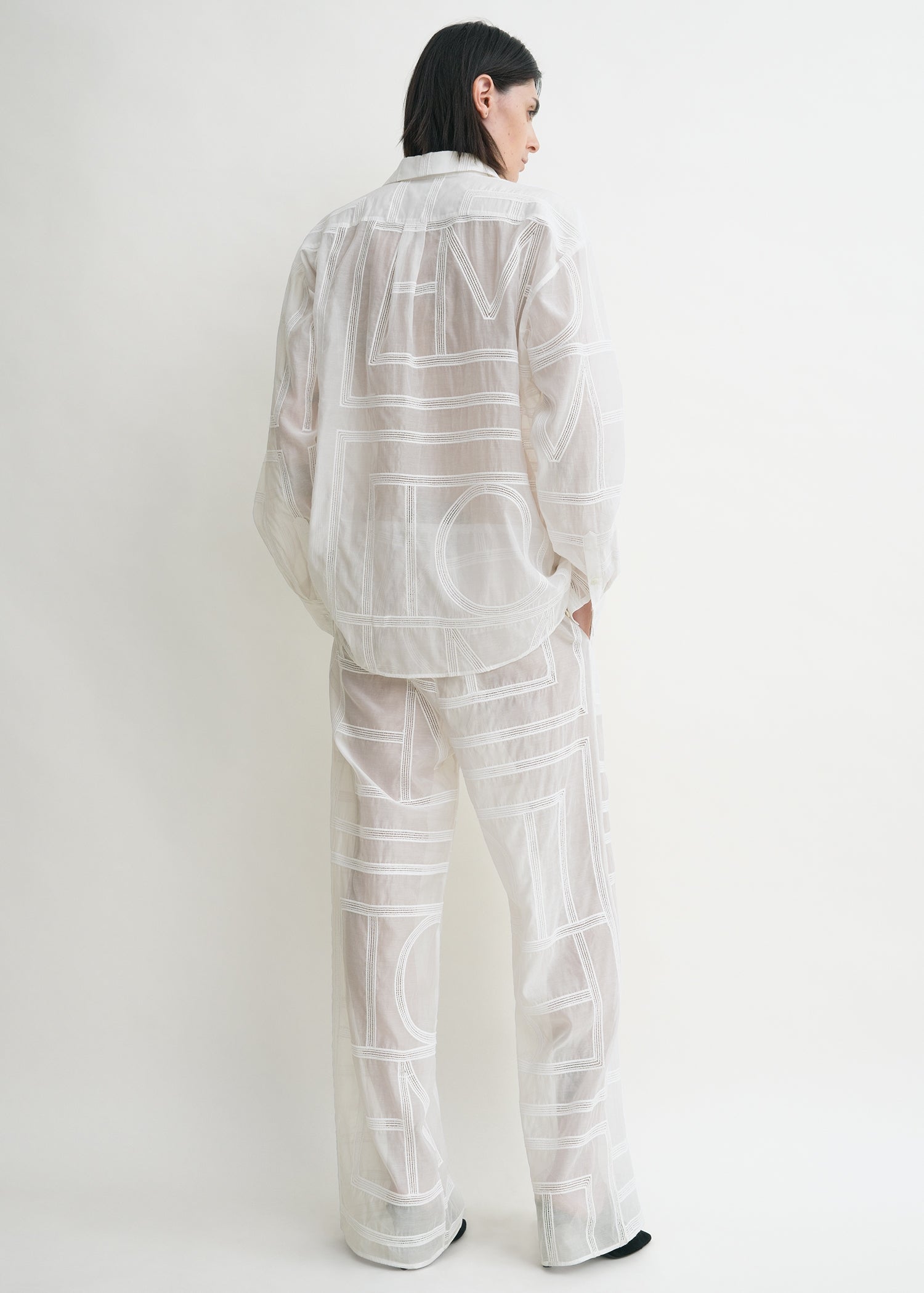 Classic crochet shirt white