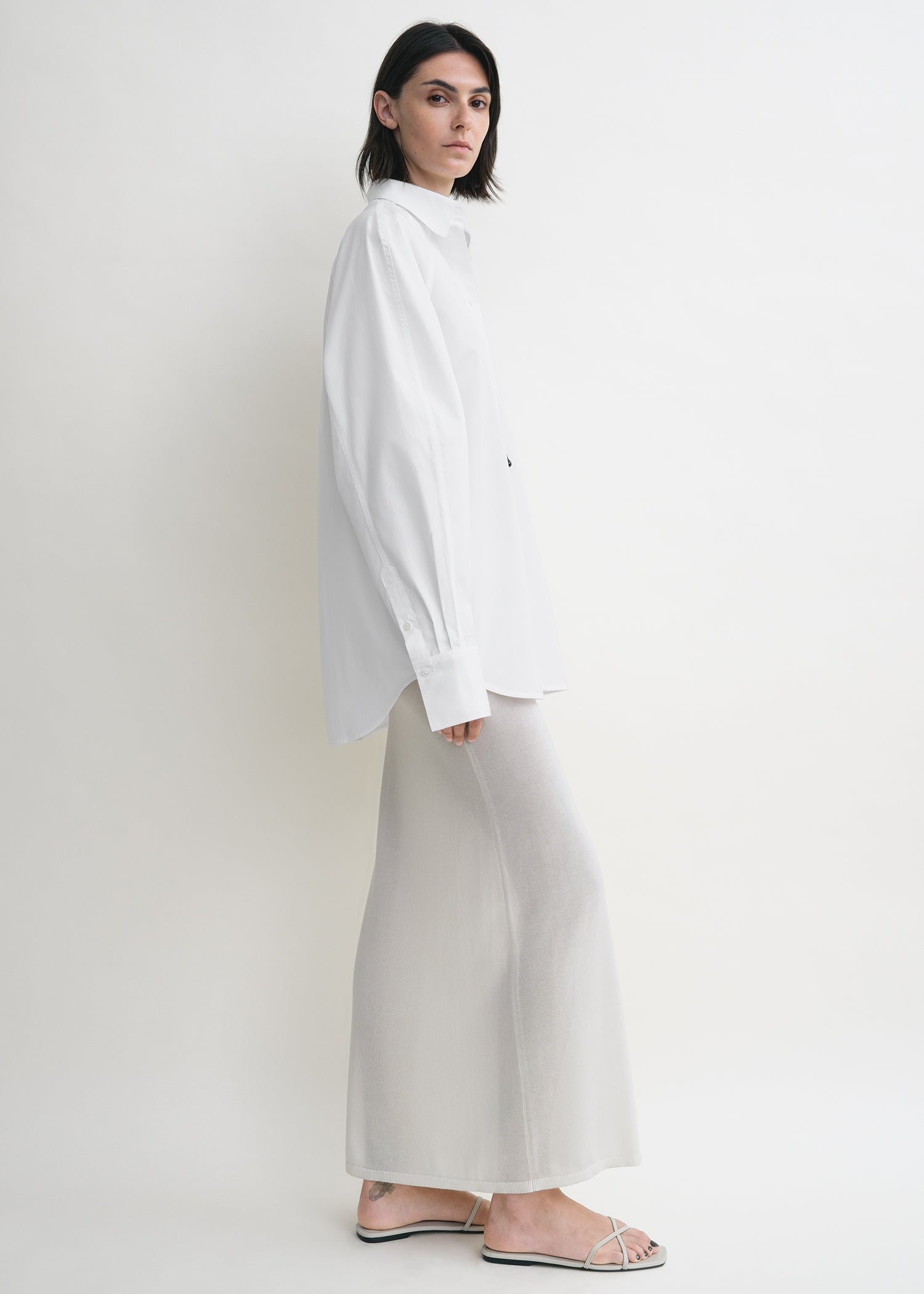 Raw raglan shirt white