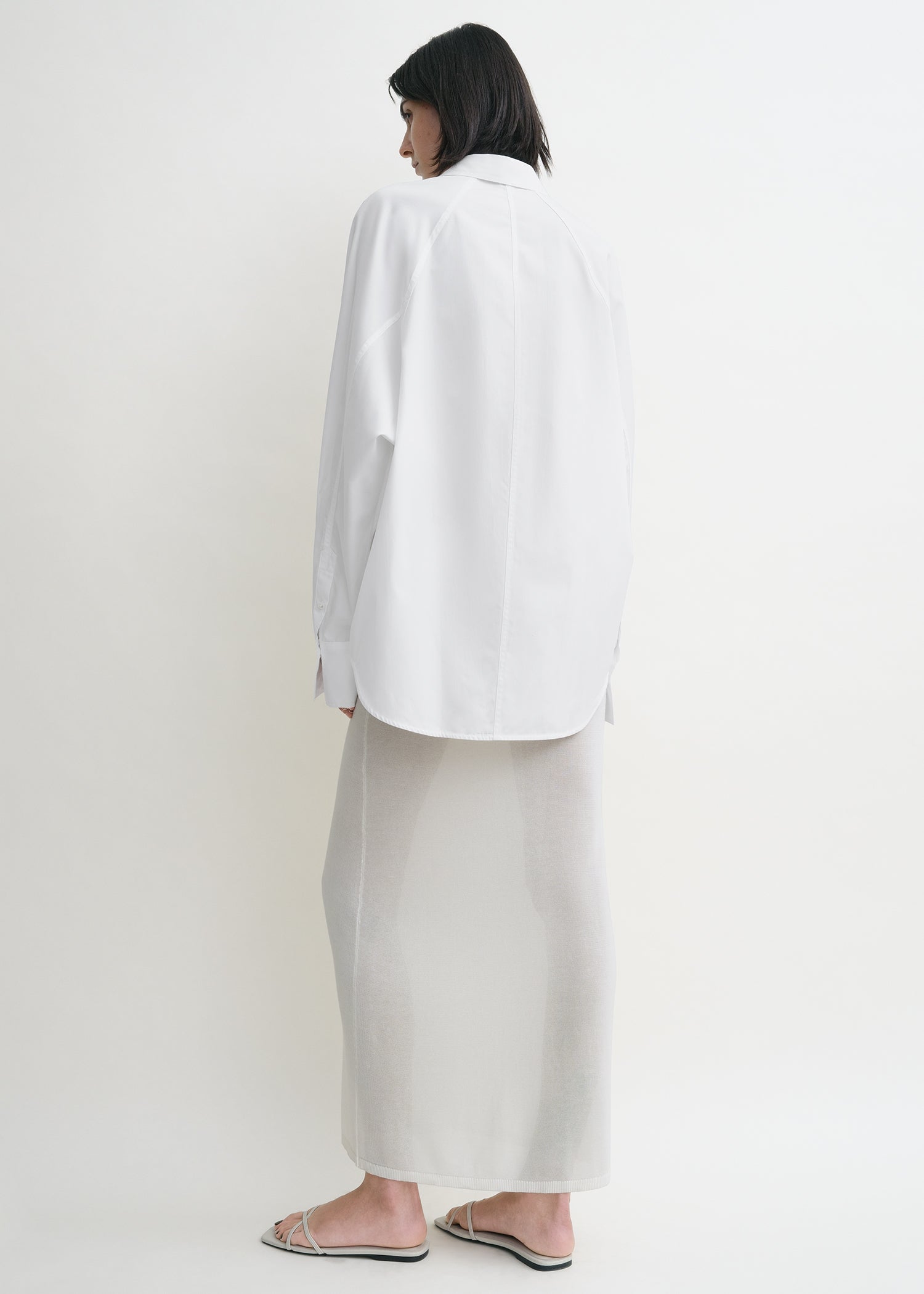 Raw raglan shirt white