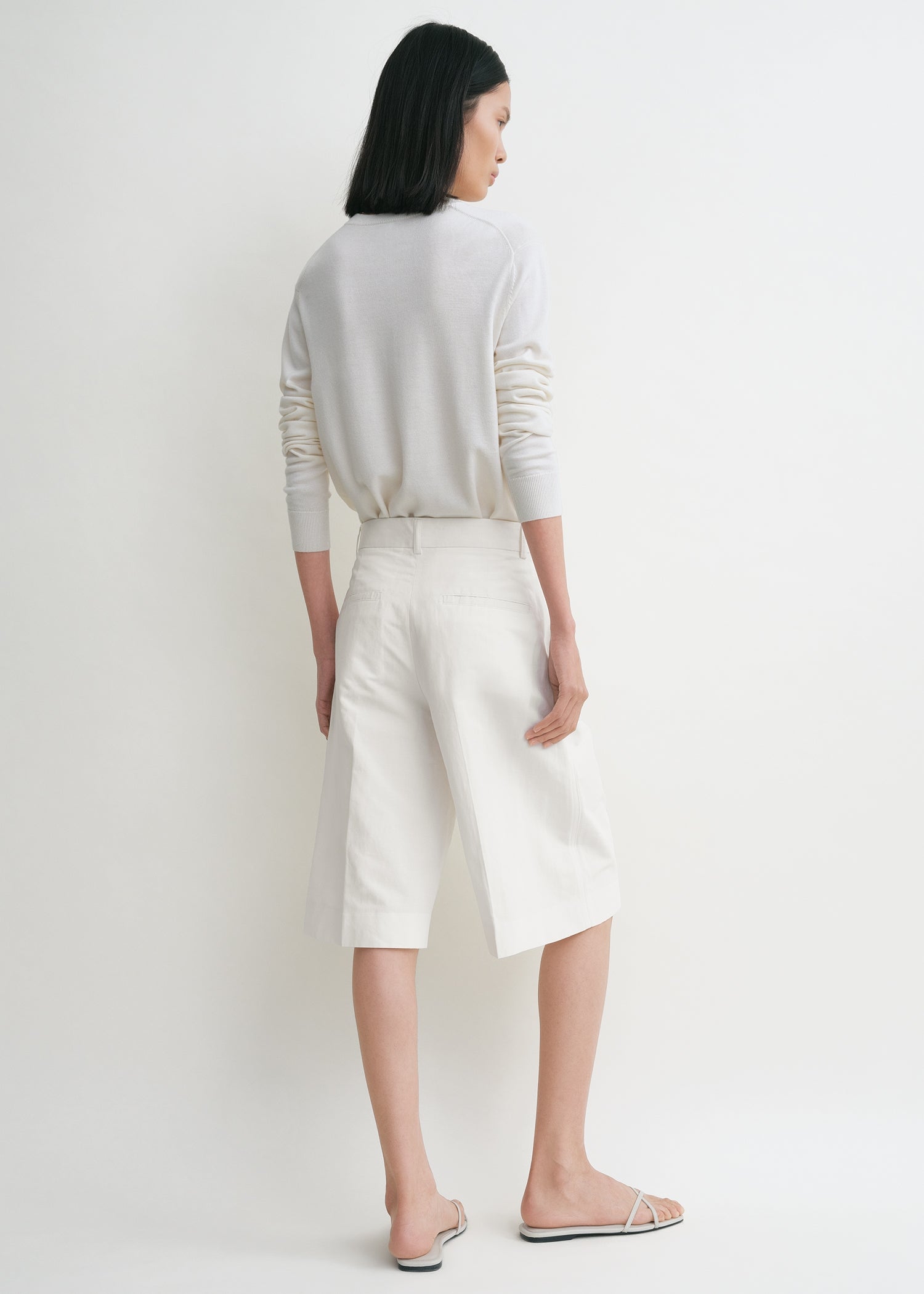 Tailored shorts off-white