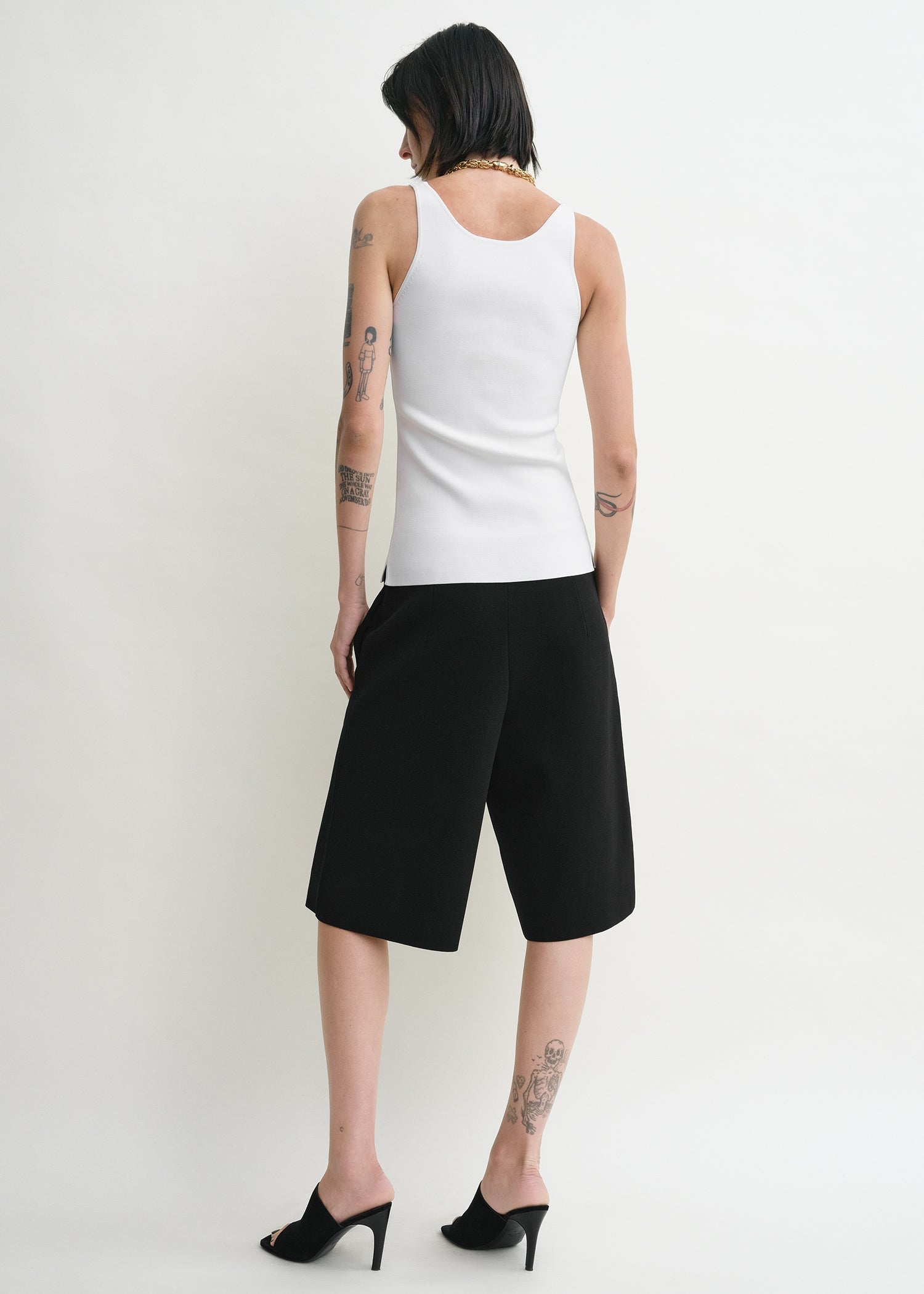 Knit shorts black