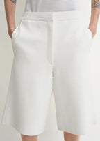 Knit shorts white