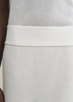 Short knit skirt white