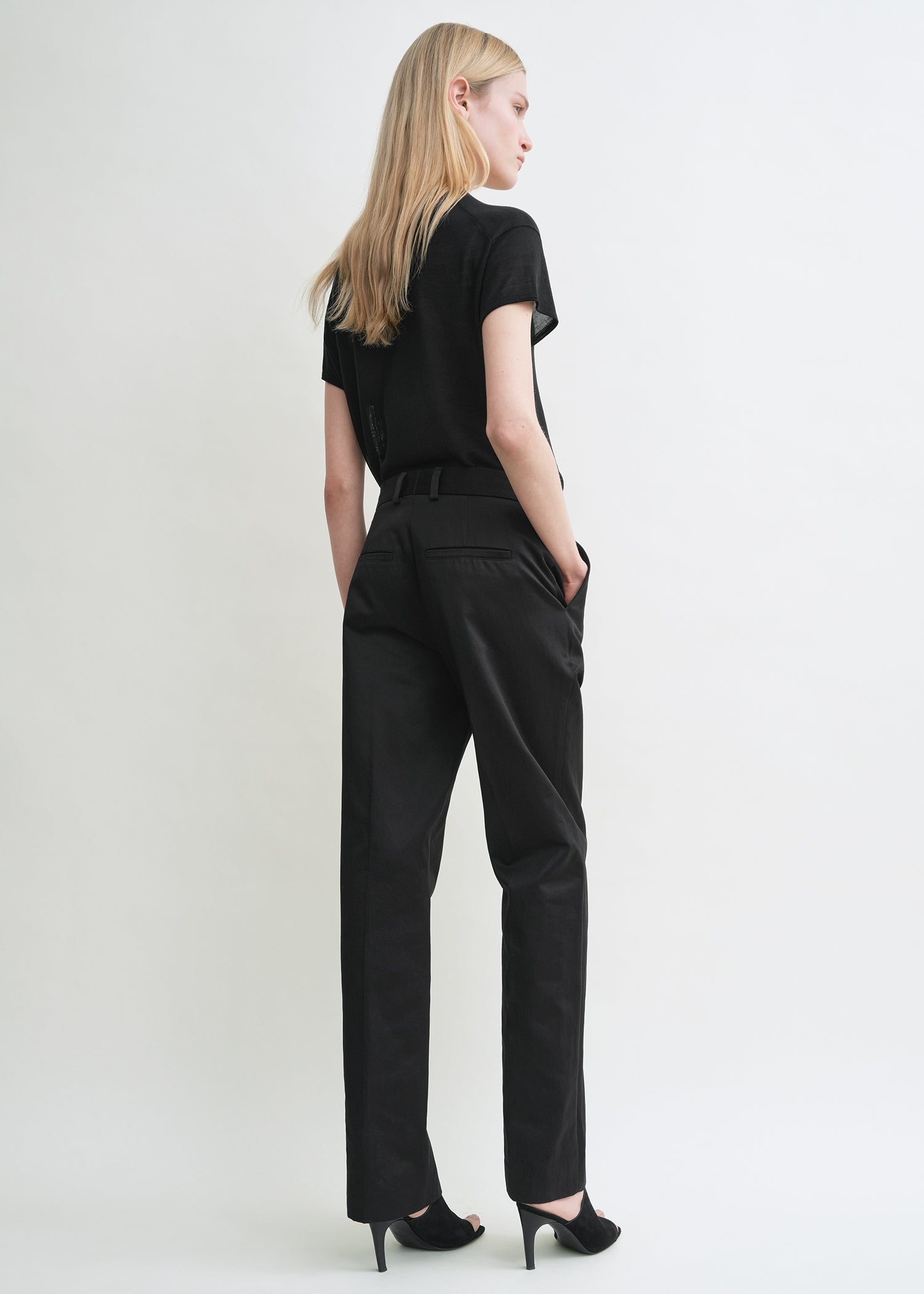 Tailored chinos black