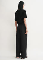 Twisted seam trousers black