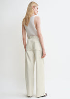 Twisted seam trousers ecru