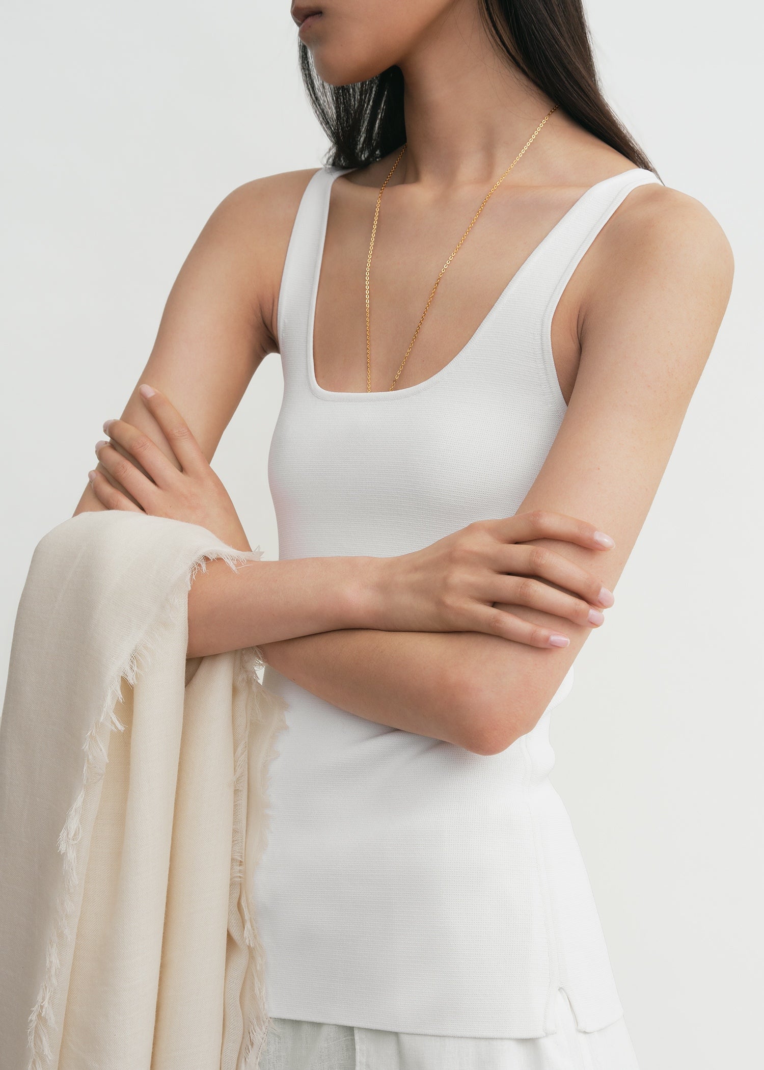 TOTEME Compact Knit Tank - White TOTEME Compact Knit Tank - White