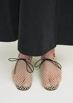 Crochet ballerinas vanilla