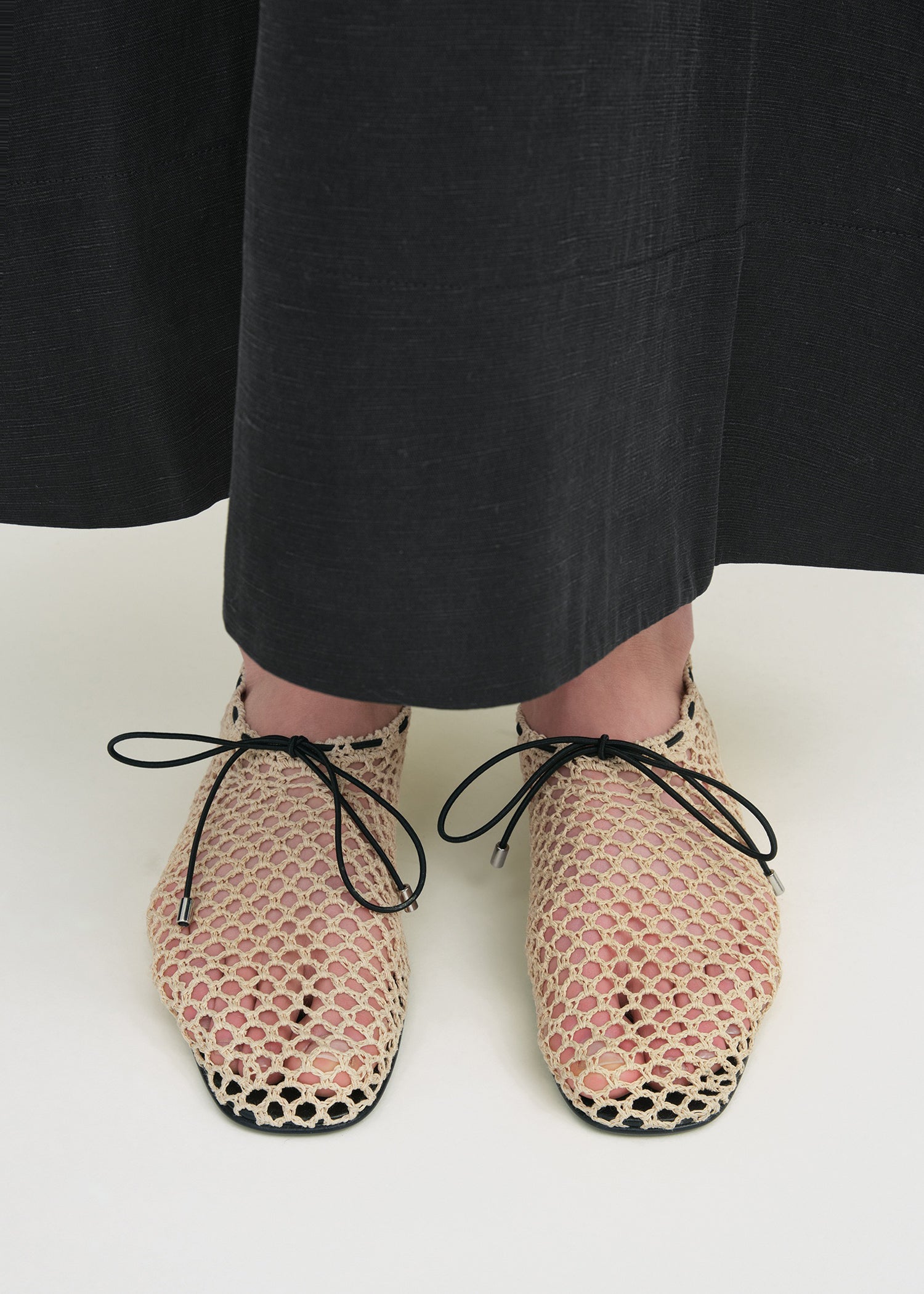 Crochet ballerinas vanilla