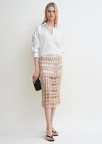 Beaded skirt vanilla