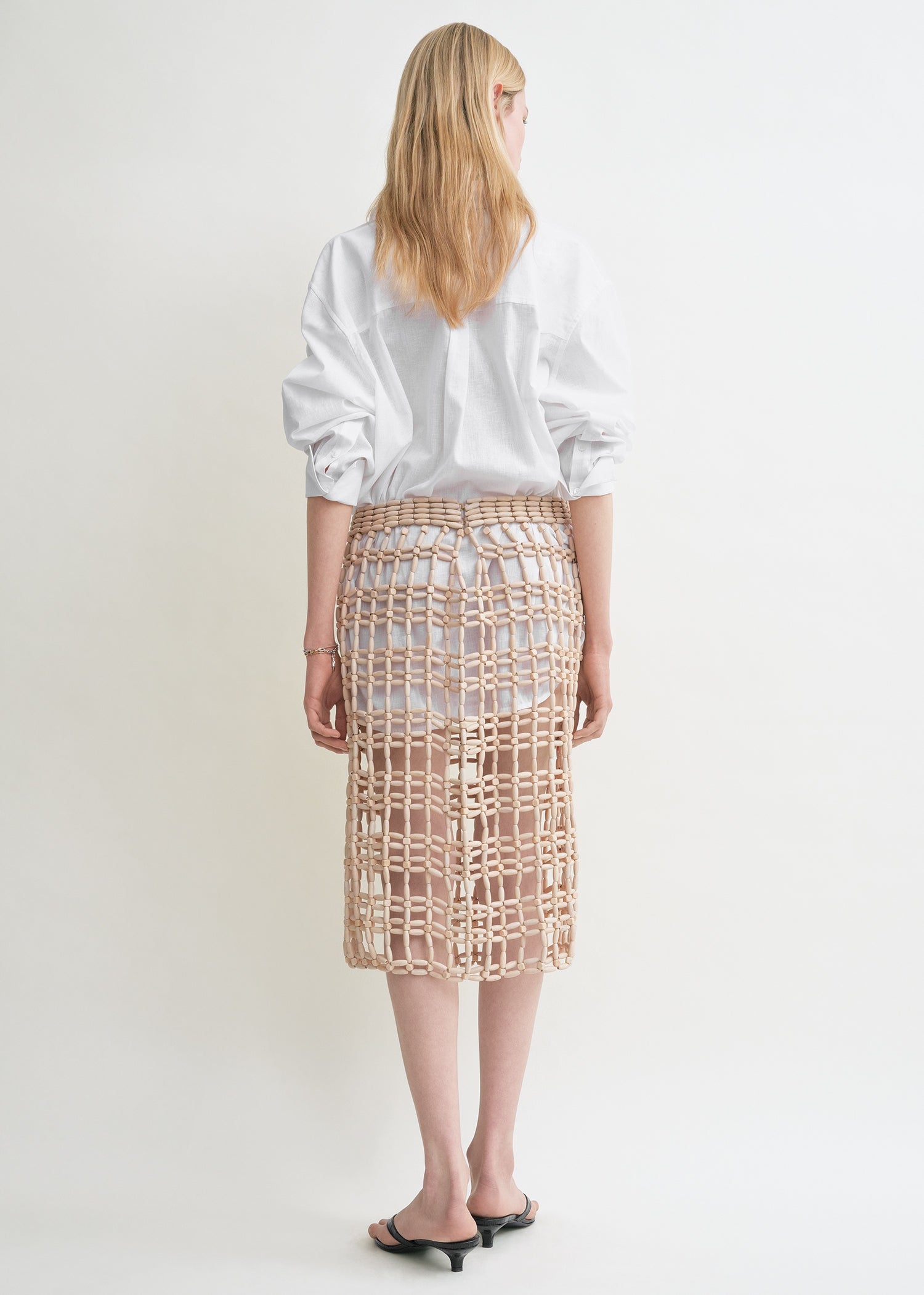 Beaded skirt vanilla