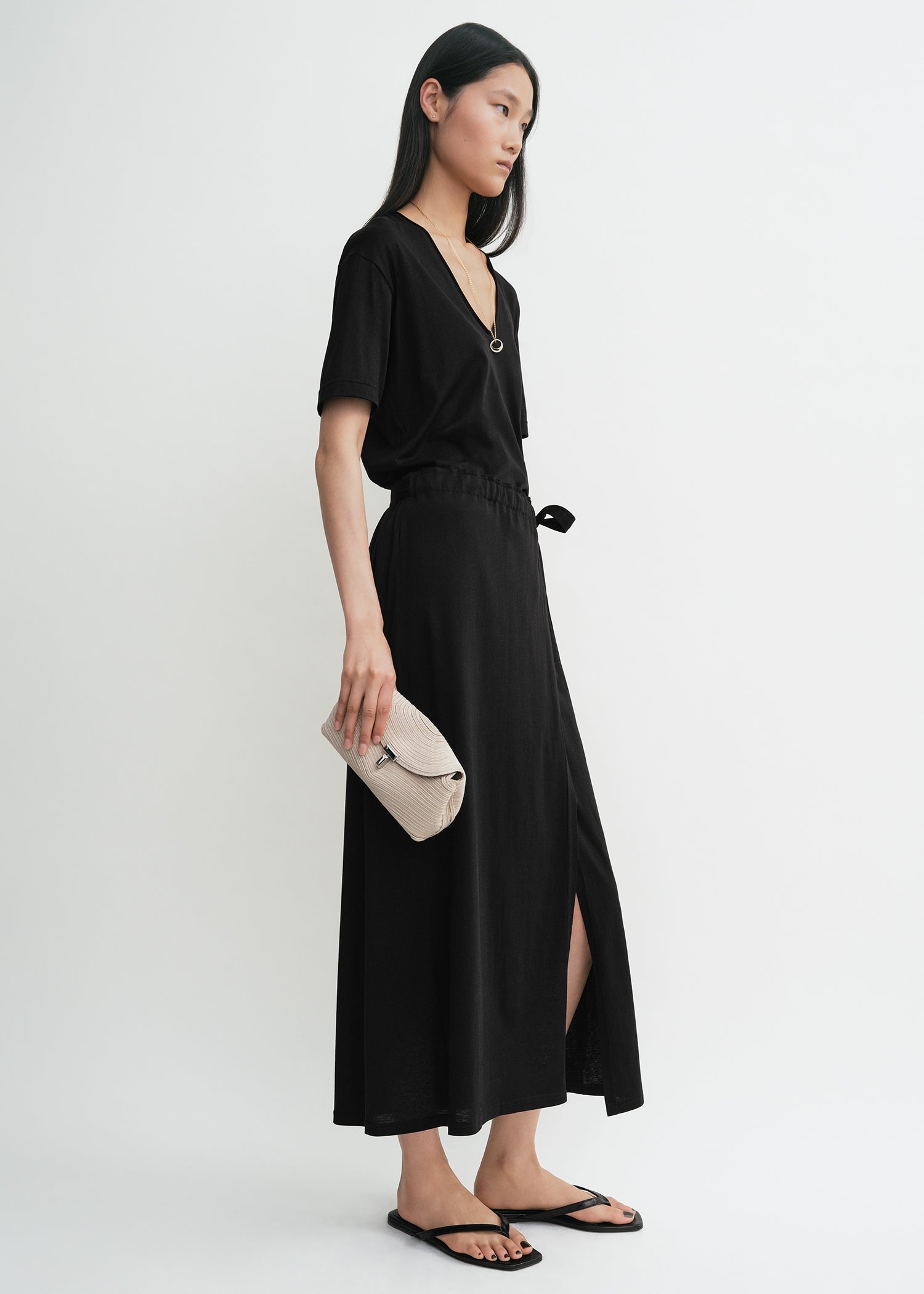 Mini T-lock rope clutch pearl