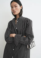 Striped summer tunic black/white