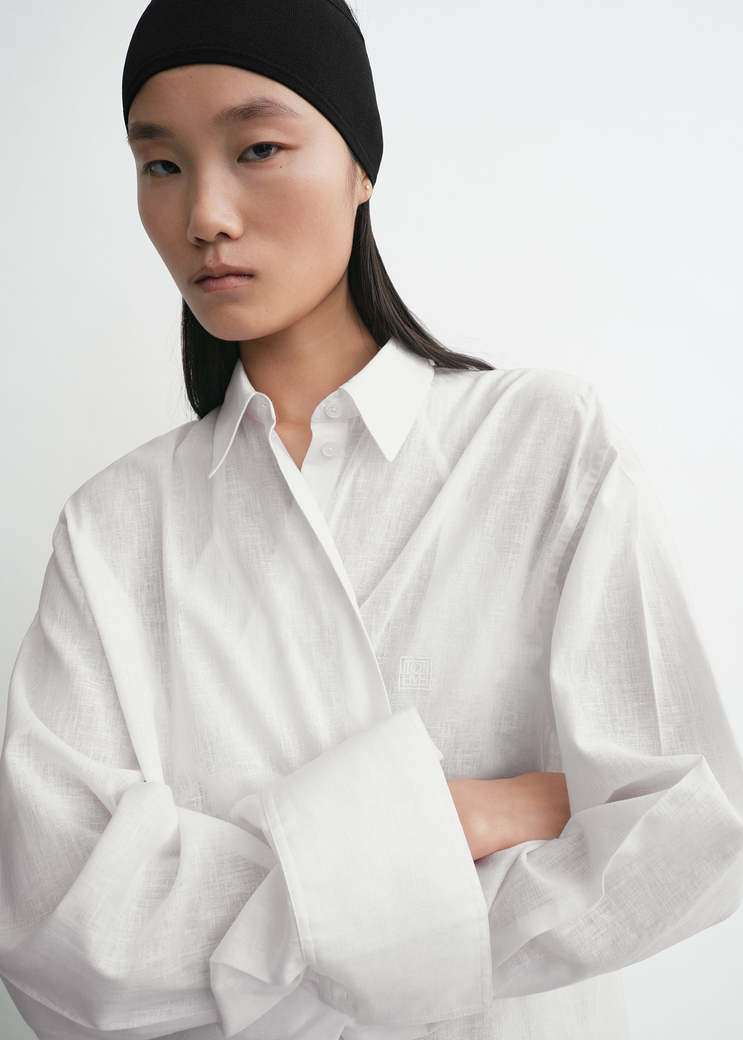 Oversized summer shirt white