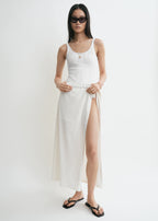 Wrap skirt off-white