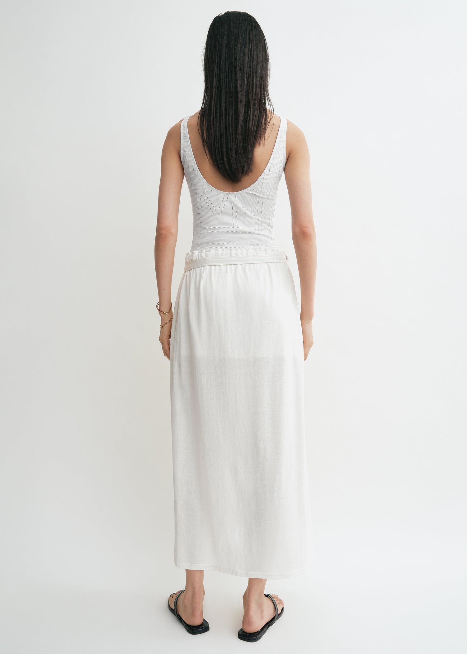 Wrap skirt off-white