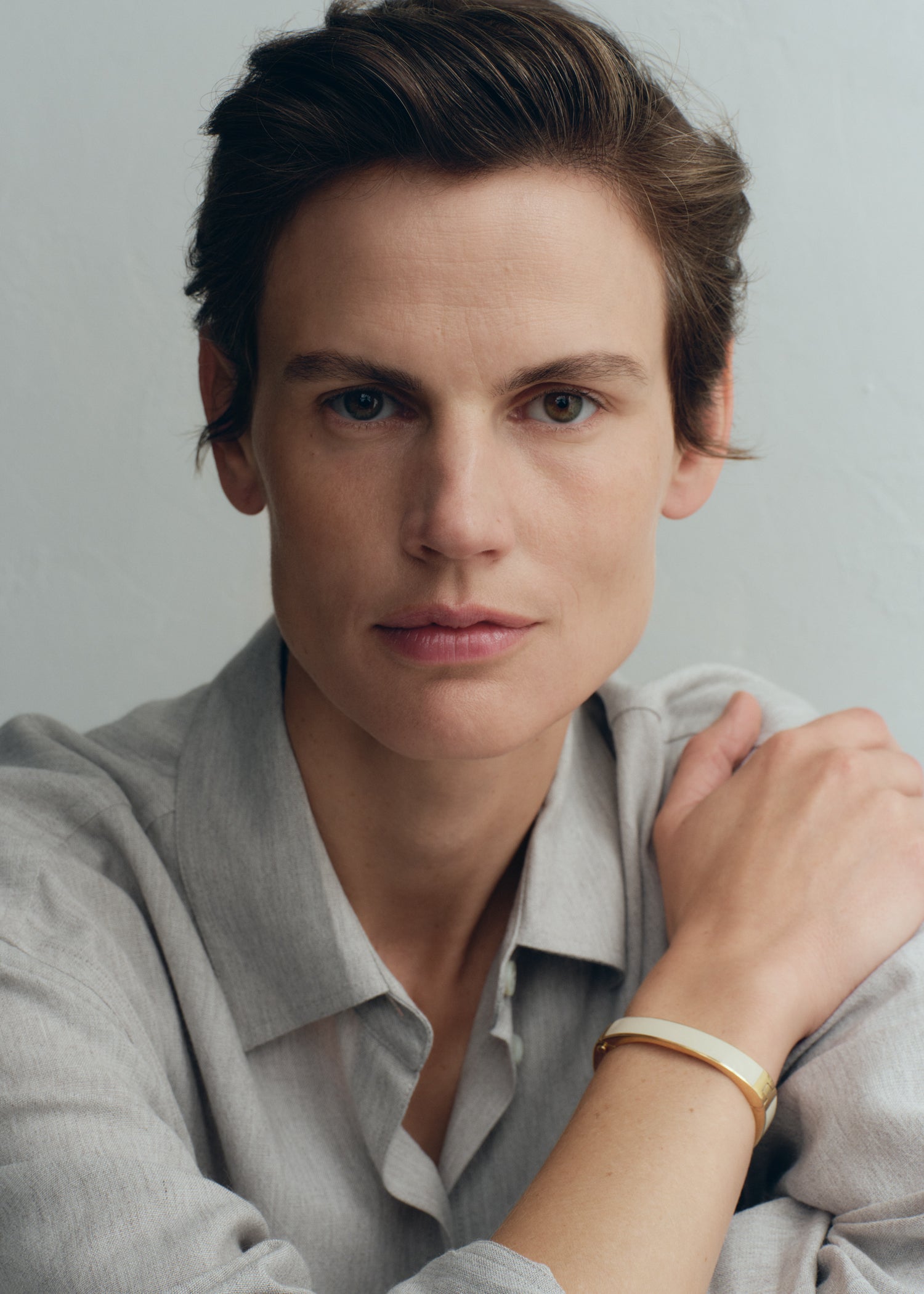 Signature bracelet ecru/gold