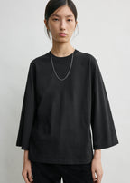 Wide-sleeve tee black