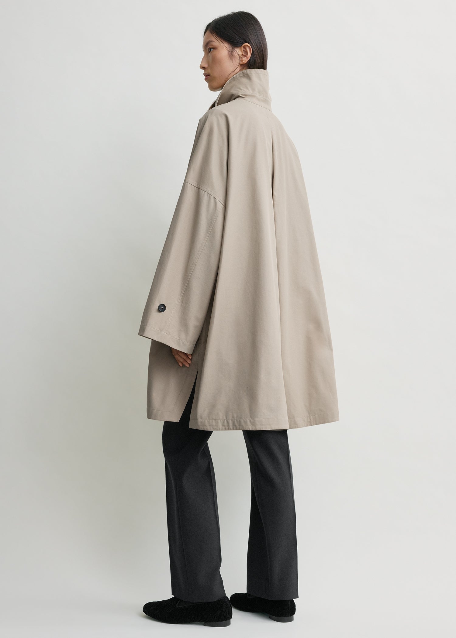 Winter car coat beige petite