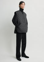 Quilted vest black