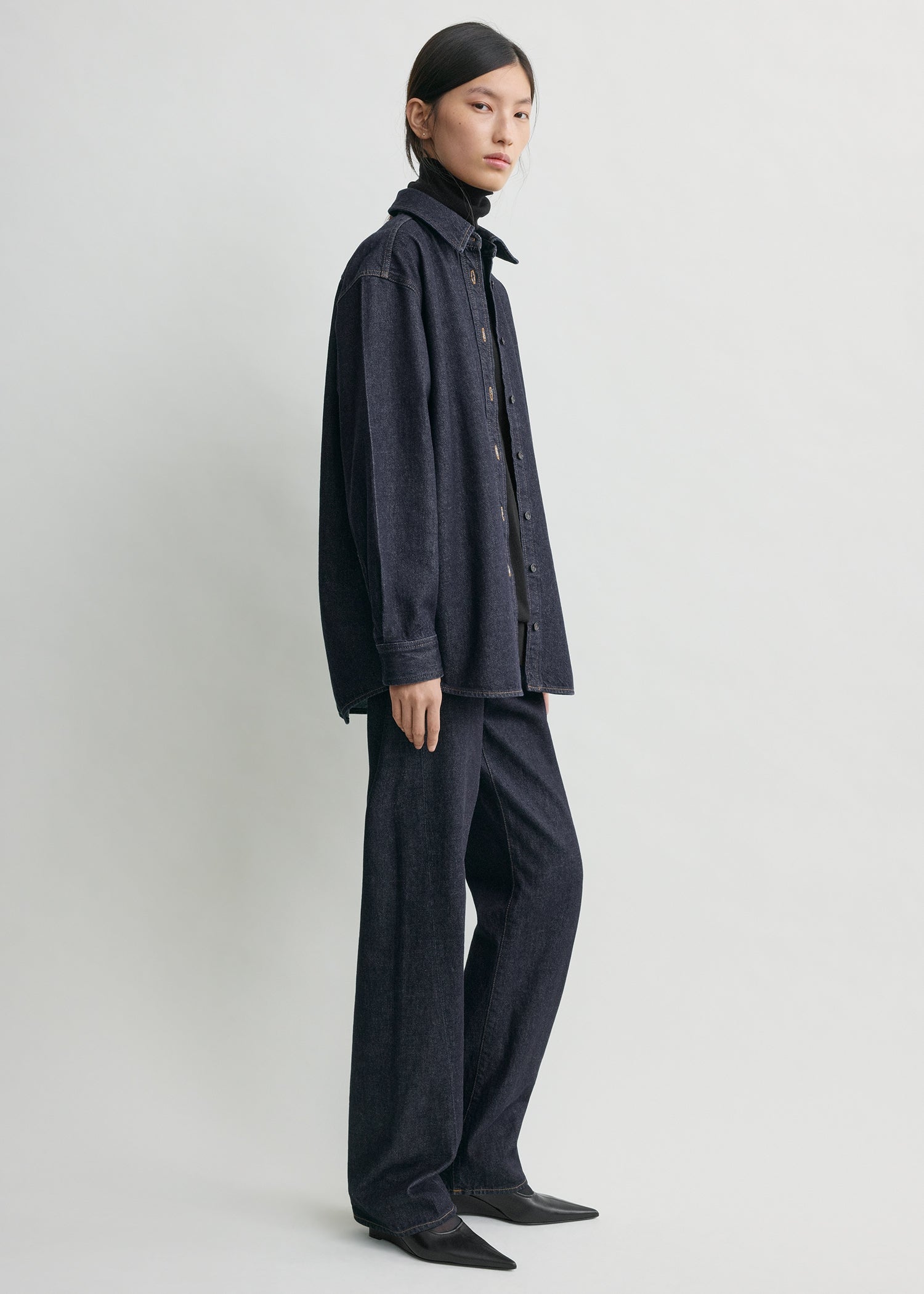 Classic denim shirt soft raw