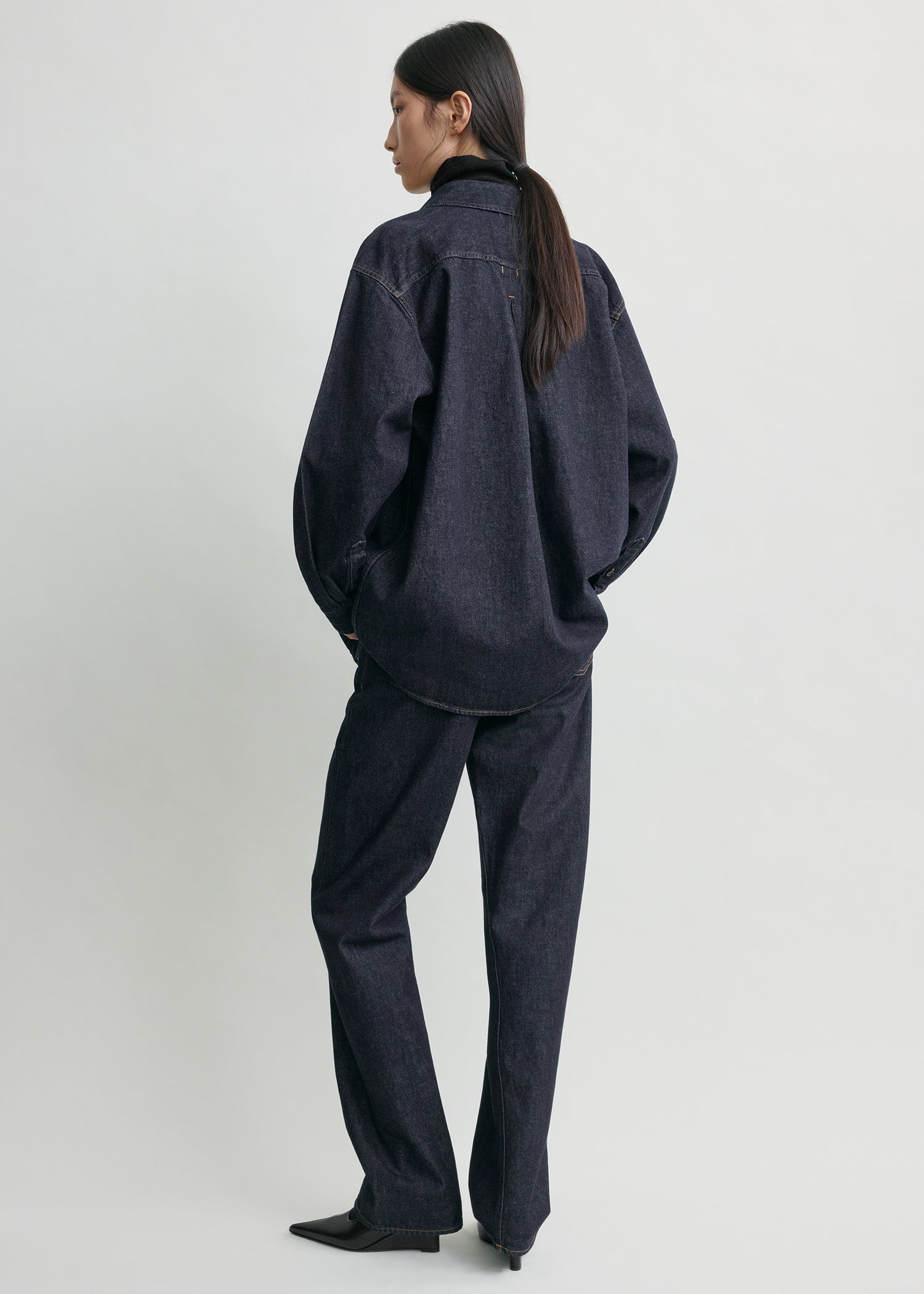 Classic denim shirt soft raw