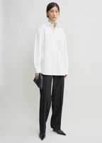 Classic poplin shirt white