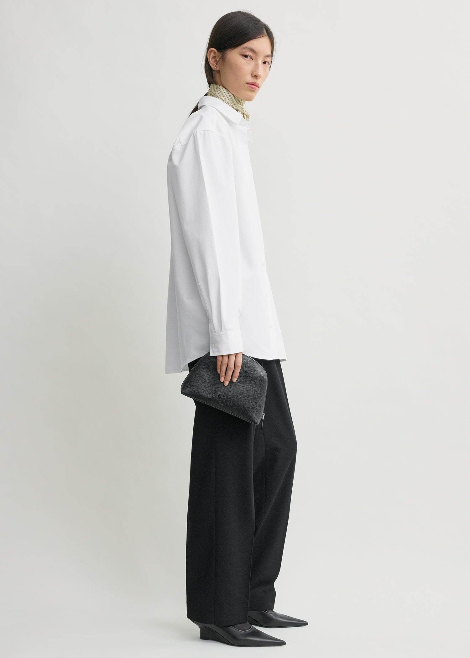 Classic poplin shirt white