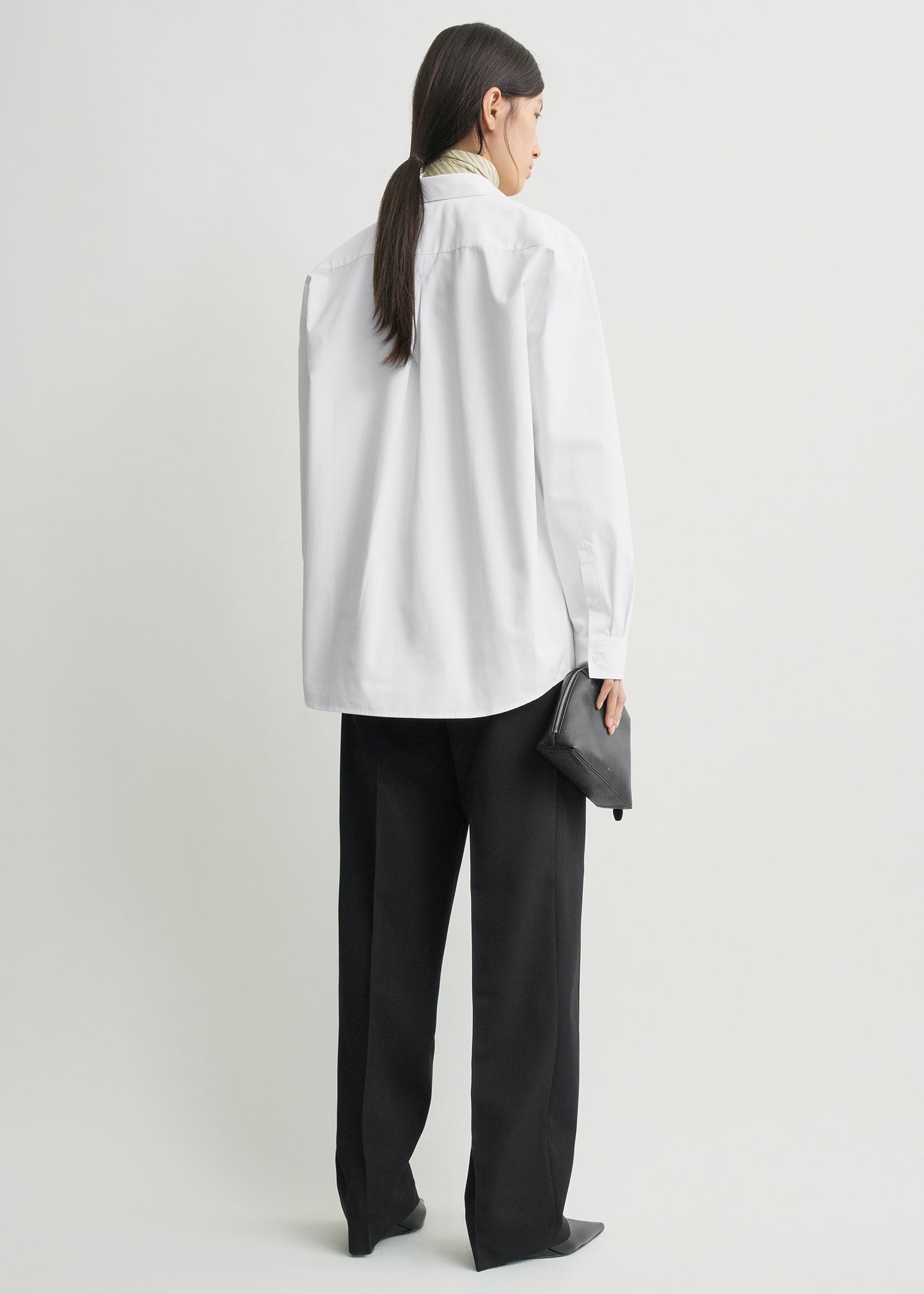 Classic poplin shirt white