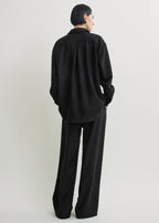 Classic winter shirt black