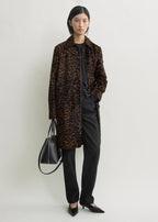 Pony hair coat leopard