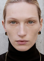 Signature hoops black/gold