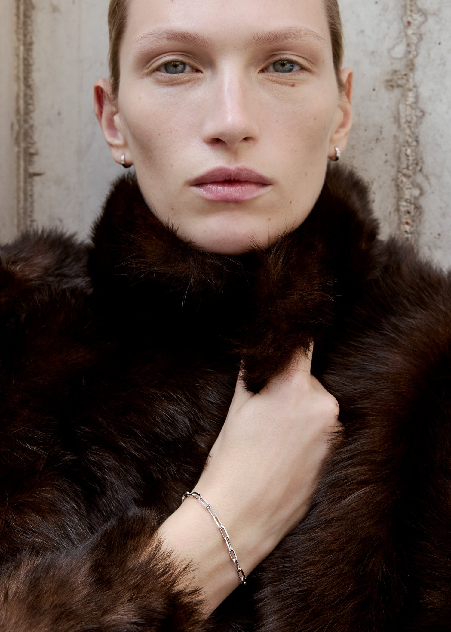 Chain bracelet 18kt white gold