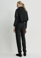 Pintucked sweatpants charcoal