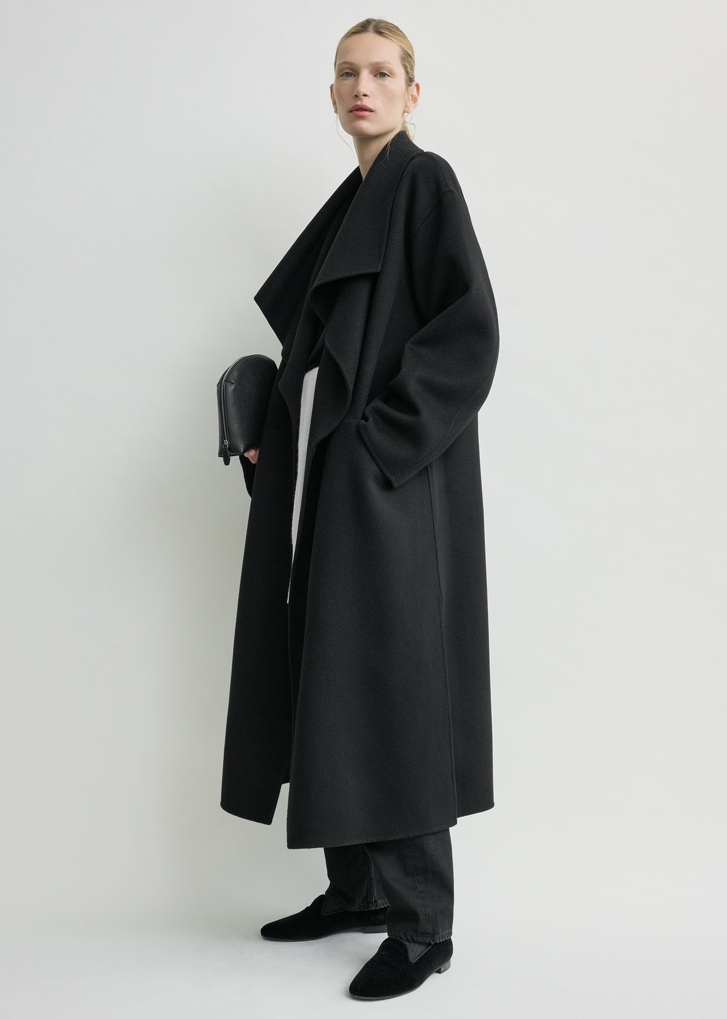 TOTEME SIGNATURECT コート Signature doublé coat black – TOTEME