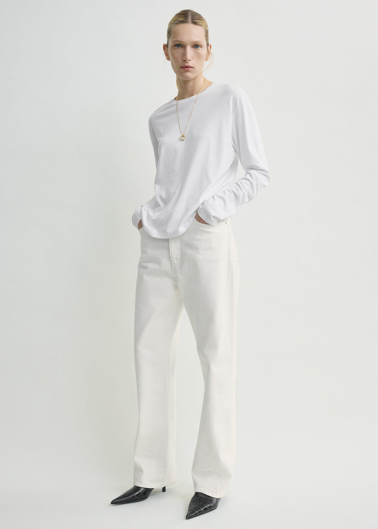 Classic long-sleeve tee white