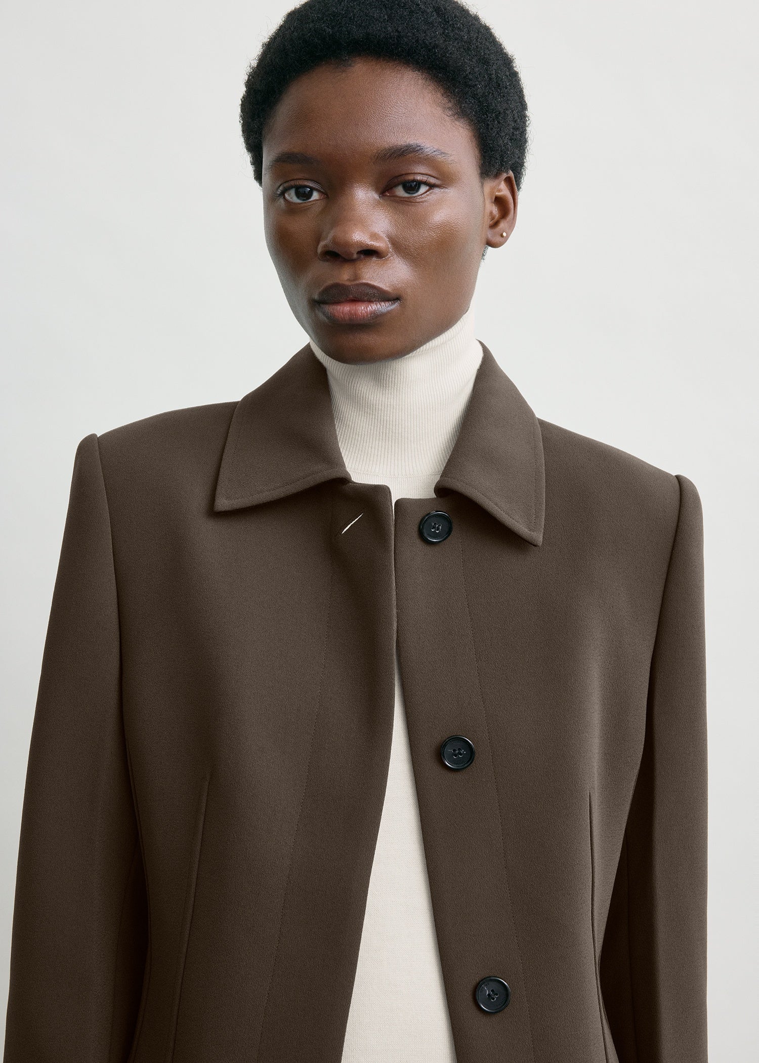 Cinched pocket jacket bark