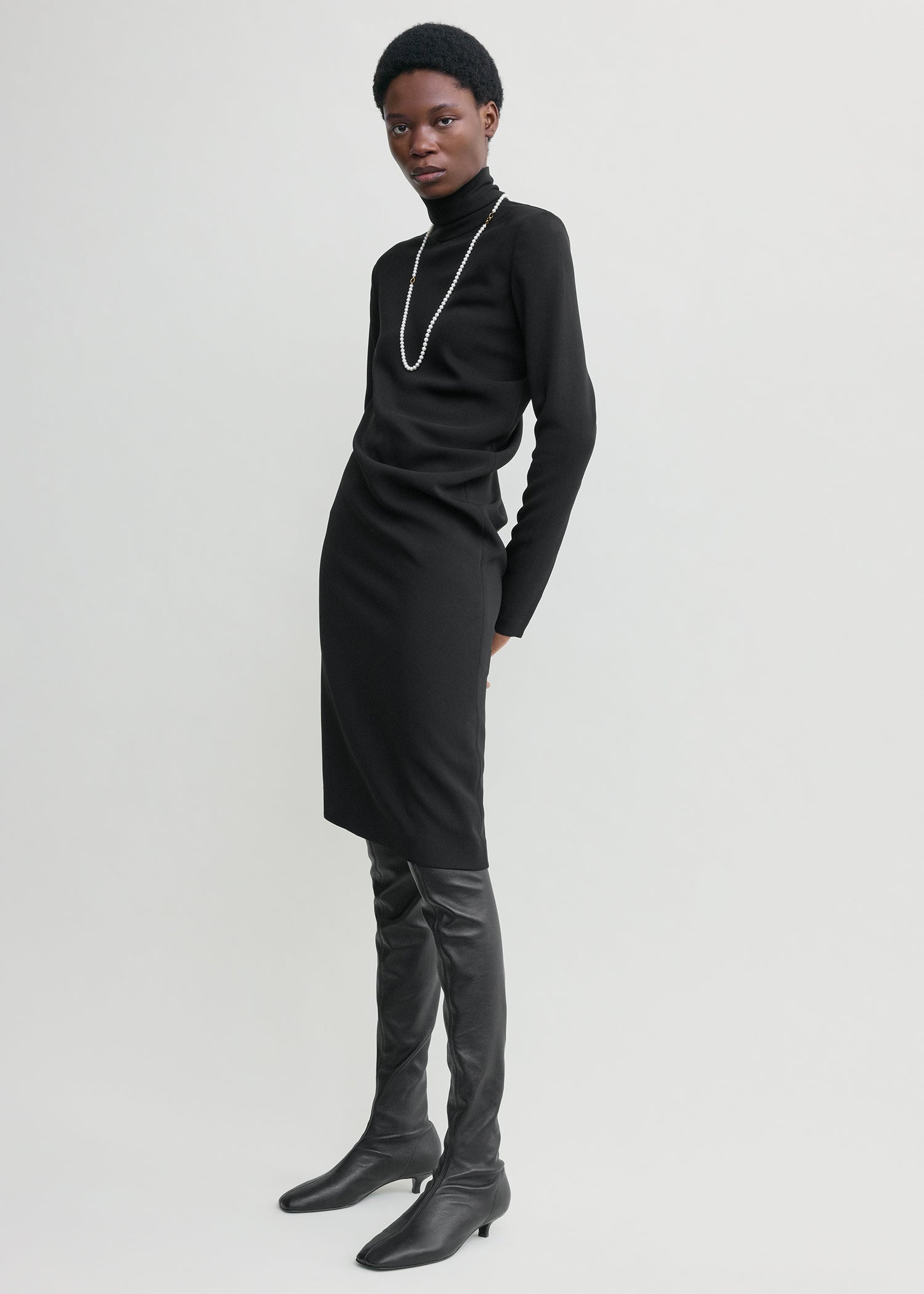 Twist dress black