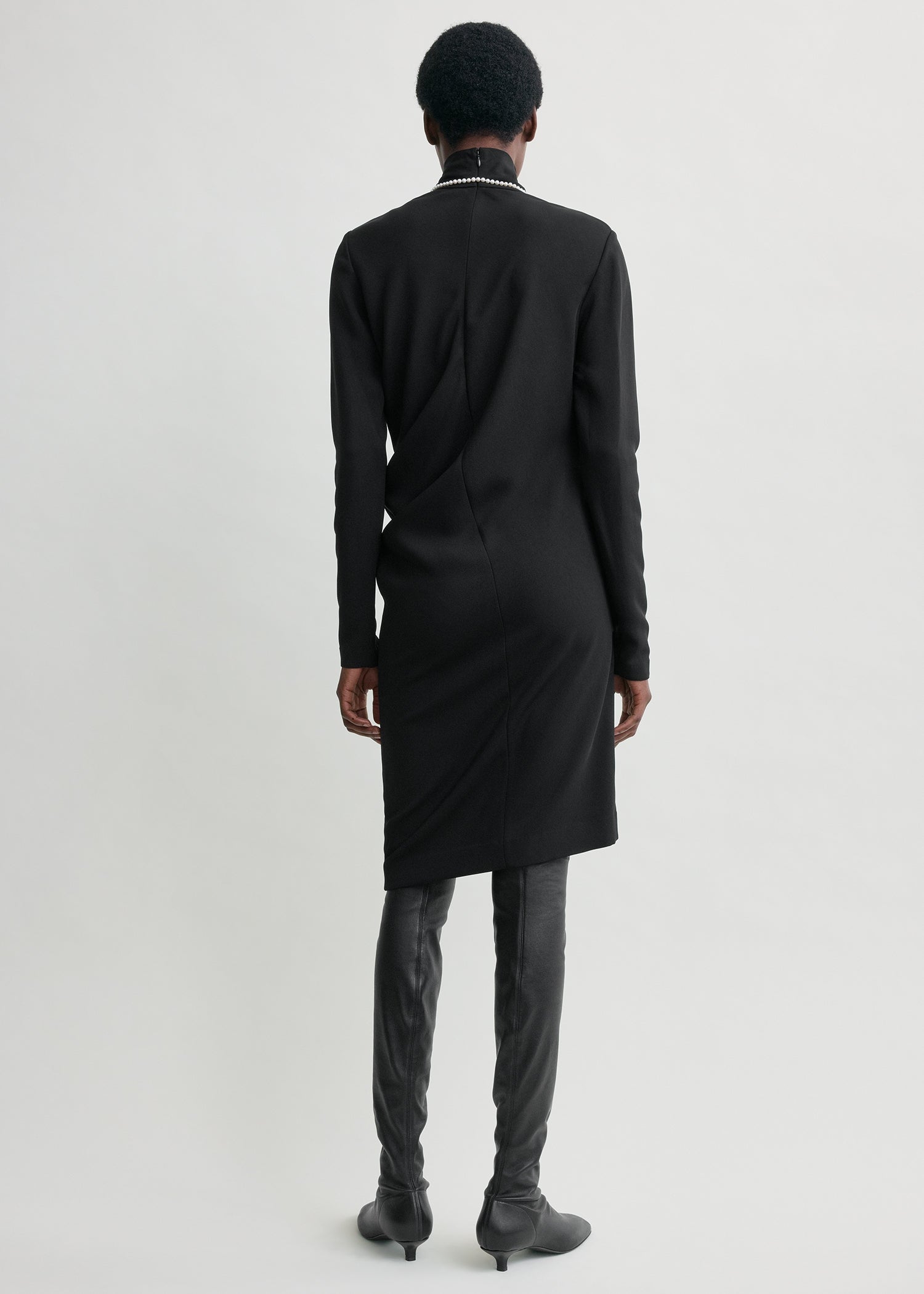 toteme black dress Twist dress black – TOTEME