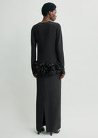 Petal dress black