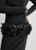 Petal dress black